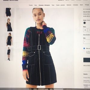 GMJ Denim zip-front dress- S